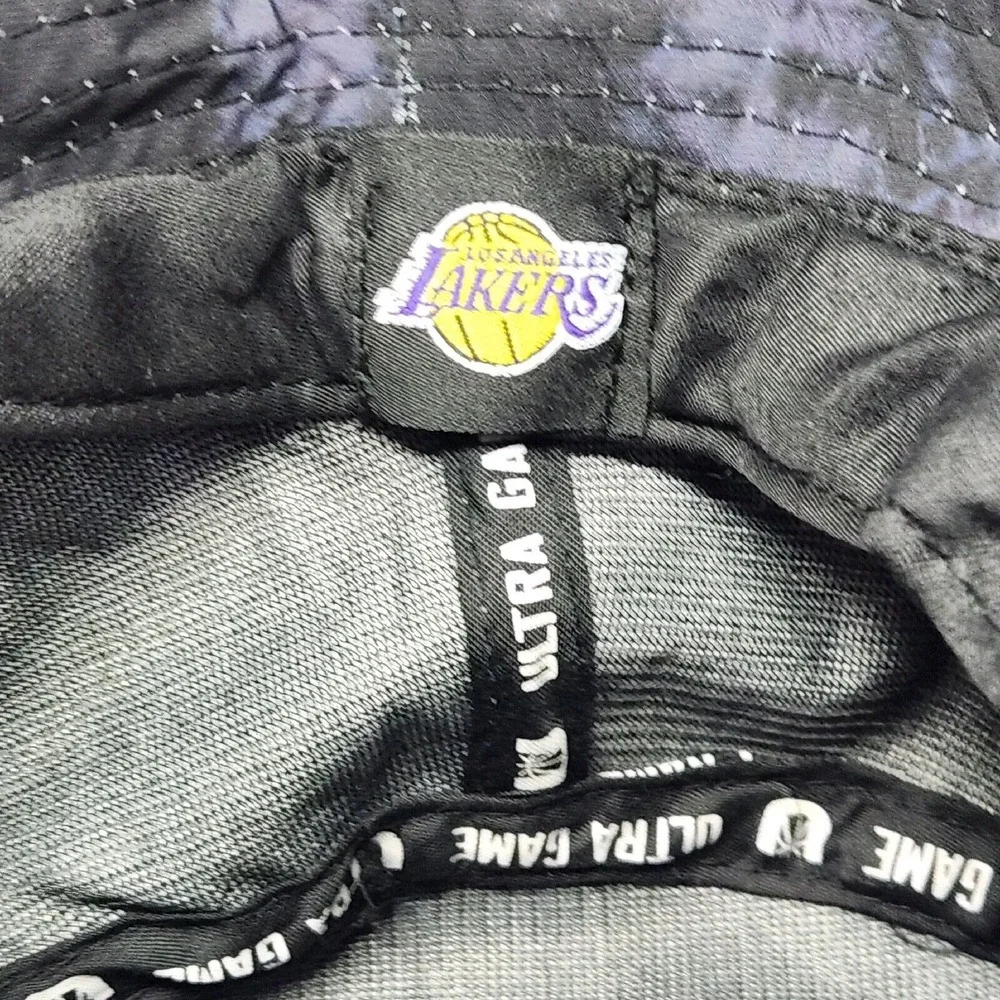 Los Angeles LA Lakers Bucket‎ Hat Tie Dye Black Blue One Size Fits NBA Official